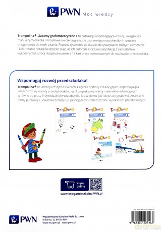 Trampolina+ Zabawy grafomotoryczne 1 [KSIĄŻKA]