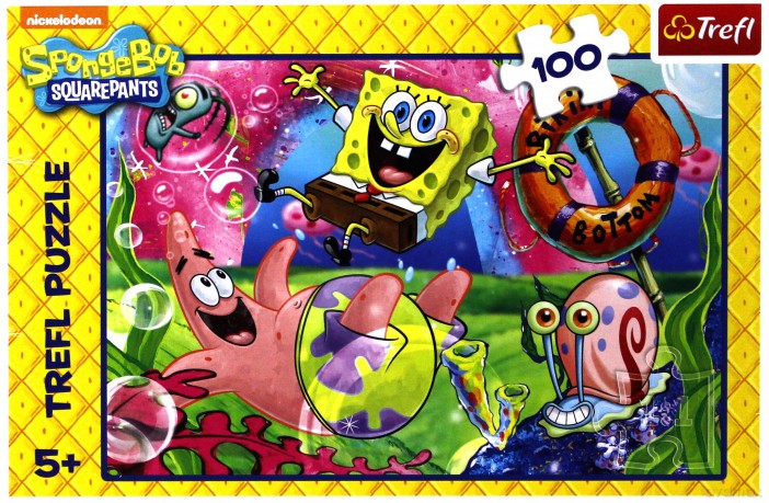 TREFL 100 el. Mieszkańcy Bikini Dolnego SpongeBob [PUZZLE]