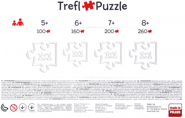 TREFL 100 el. Mieszkańcy Bikini Dolnego SpongeBob [PUZZLE]