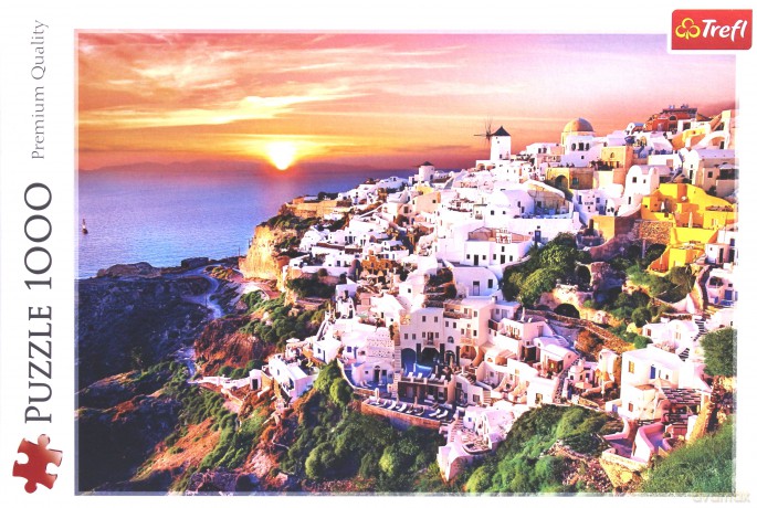 TREFL 1000 el. Zachód słońca nad Santorini [PUZZLE]