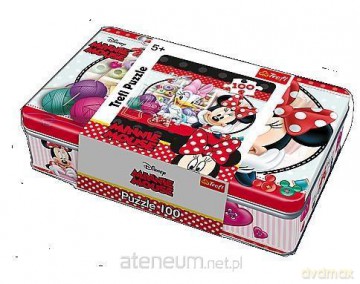 TREFL w puszce 100 el. - Robótki ręczne Minnie [PUZZLE]