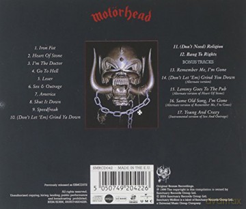 Motorhead: Iron Fist [CD]