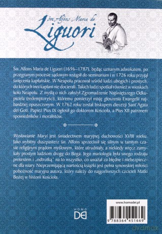 Wysławianie Maryi - św. Alfons Maria de Liguori [KSIĄŻKA]