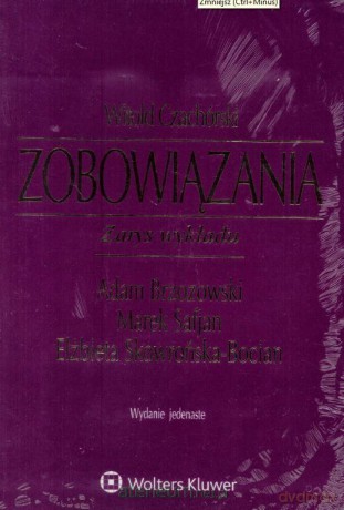 Zobowiązania Zarys wykładu - Witold Czachórski [KSIĄŻKA]