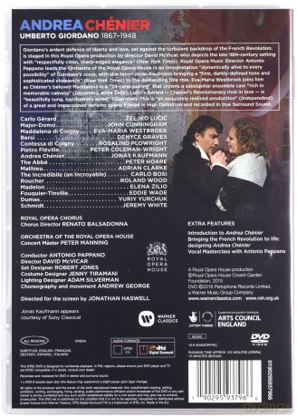 Jonas Kaufmann & Eva-Maria Westbroeck & Zeljko Lucic & Roh & Antonio Pappano: Giordano: Andrea Chenier [DVD]
