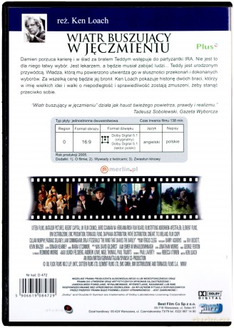 Wiatr buszujący w jęczmieniu [DVD]