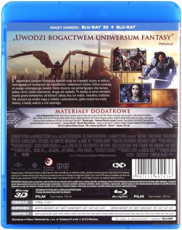 Warcraft: Początek [Blu-Ray 3D]+[Blu-Ray]