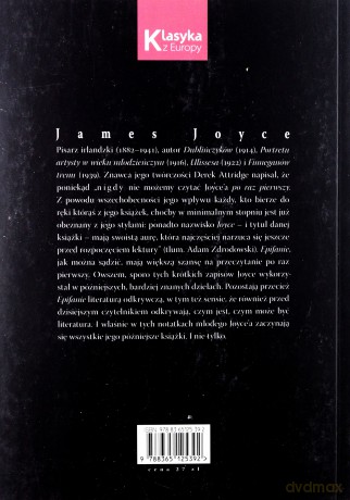 Epifanie - James Joyce [KSIĄŻKA]