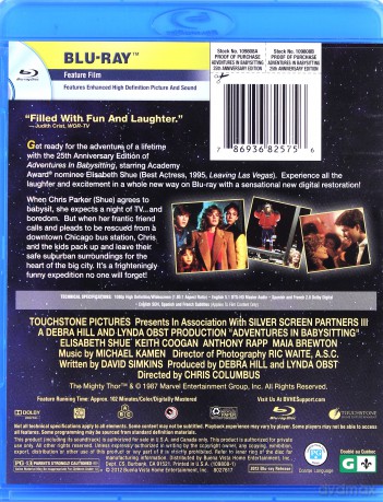Adventures in Babysitting (25th Anniversary Edition) (Zwariowana noc) [Blu-Ray]