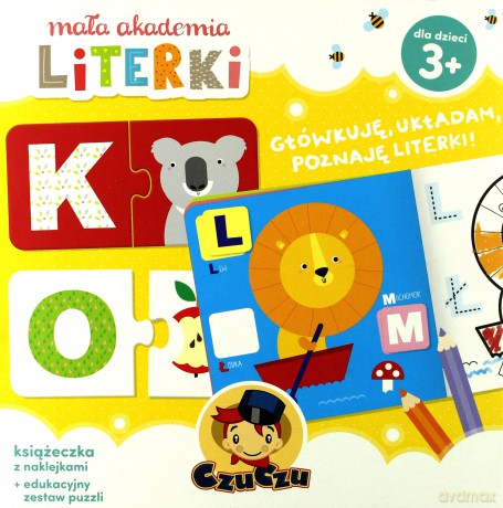 Mała akademia. Literki 3+ Czuczu (twarda) [KSIĄŻKA]