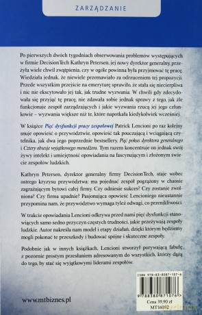 Pięć dysfunkcji pracy zespołowej - Patrick Lencioni [KSIĄŻKA]