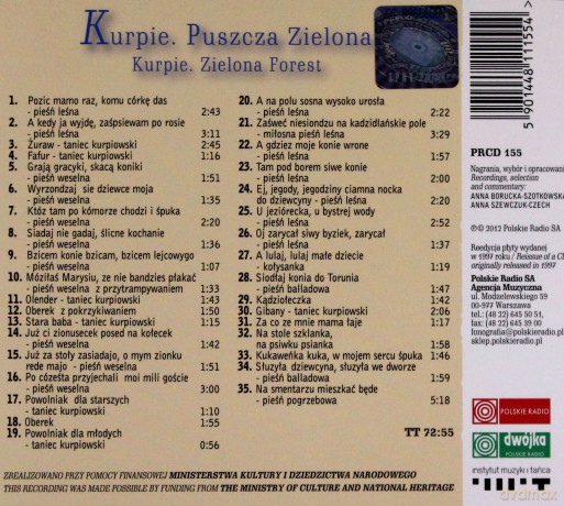 Muzyka Żródeł 6: Kurpie Puszcza Zielona (digipack) [CD]