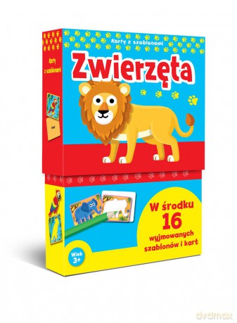 Zwierzęta. Karty z szablonami (twarda) [KSIĄŻKA]