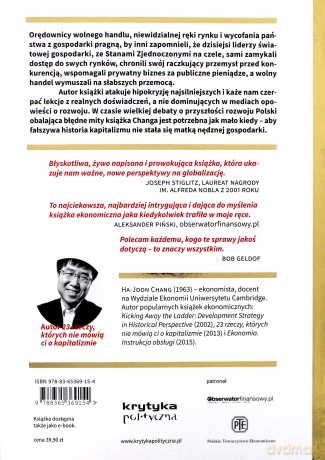Źli Samarytanie. Mit wolnego handlu i tajna historia kapitalizmu - Ha-Joon Chang [KSIĄŻKA]