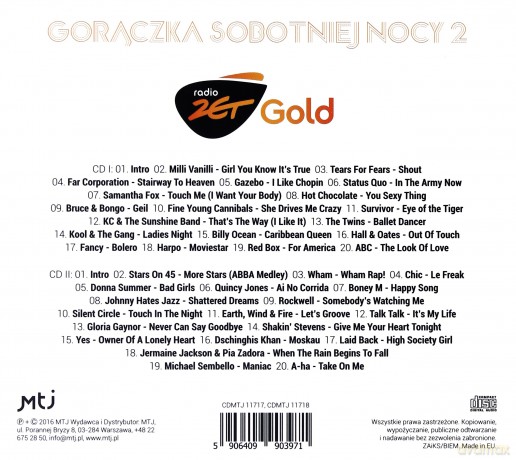 Radio Zet Gold: Gorączka sobotniej nocy vol. 2 [2CD]