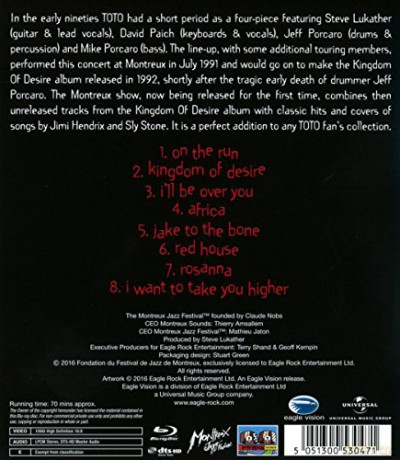 Toto: Live At Montreux 1991 [Blu-Ray]