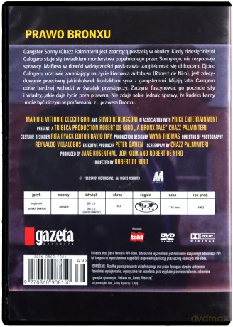 Prawo Bronxu (wydanie gazetowe) [DVD]