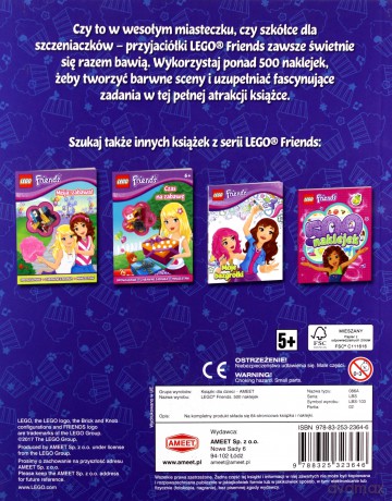500 naklejek. LEGO Friends [KSIĄŻKA]