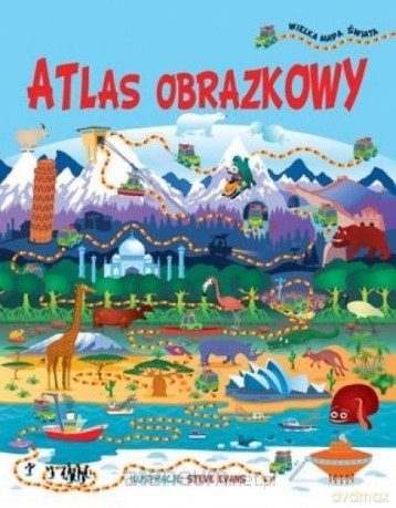 Atlas obrazkowy + wielka mapa świata [KSIĄŻKA]