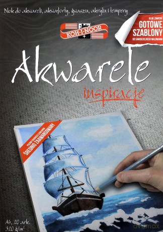 Blok Inspiracje 2 - Akwarele A4/20 arkuszy 320 g