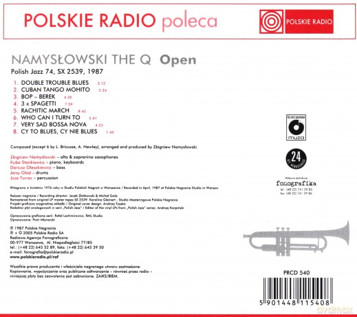The Q Namysłowski: Open (digipack) [CD]