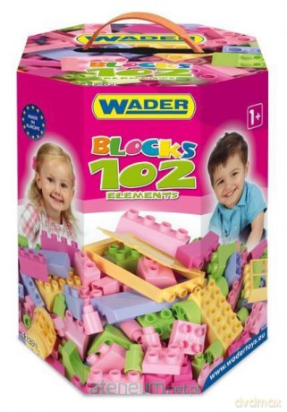Klocki 102 el. w kartonie dla dziewczynek [KLOCKI]