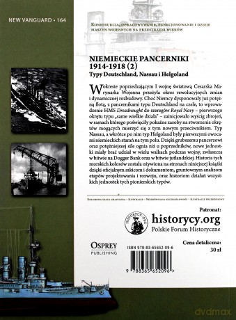 Niemieckie pancerniki 1914-1918 (1) - Gary Staff [KSIĄŻKA]