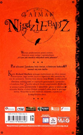 Nigdziebądź - Neil Gaiman [KSIĄŻKA]