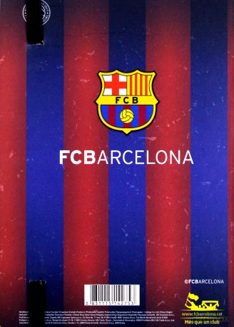 Notes A6 na gumkę FC Barcelona