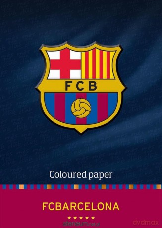 Papier kolorowy w teczce A4 FC Barcelona