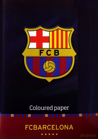 Papier kolorowy w teczce A4 FC Barcelona