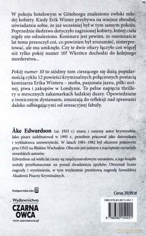 Pokój numer 10 - Ake Edwardson [KSIĄŻKA]