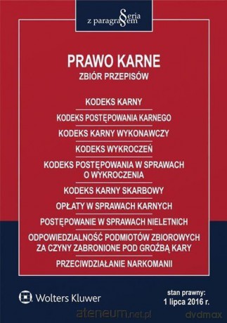 Prawo karne. Zbiór przepisów [KSIĄŻKA]