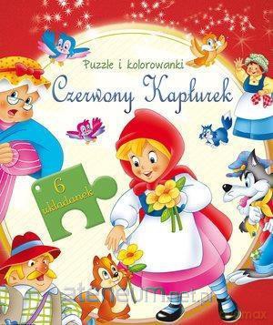 Puzzle i kolorowanki. Czerwony Kapturek [KSIĄŻKA]