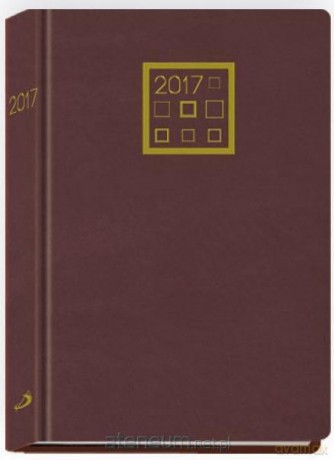 Terminarz 2017 B7 Standard - bordowy [KALENDARZ]