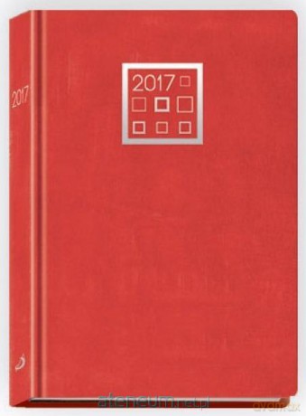 Terminarz 2017 B7 Standard - czerwony [KALENDARZ]