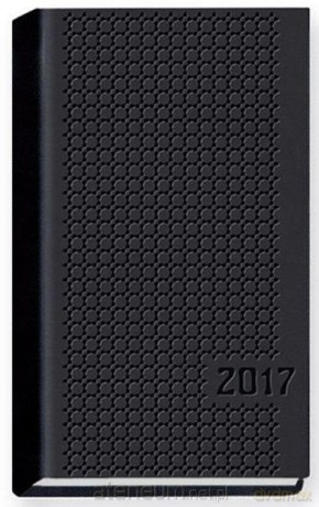 Terminarz 2017 Print tygodniowy - czarny [KALENDARZ]