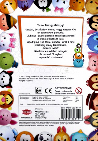 Tsum Tsum Łamigłówki rysowanki szyfry [KSIĄŻKA]
