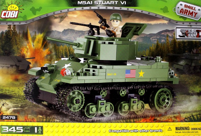 Armia M5A1 Stuart VI, 350 el. [KLOCKI]