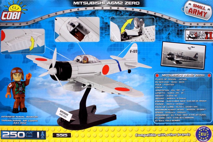 Armia Mitsubishi A6M2 Zero - myśliwiec japoński [KLOCKI]