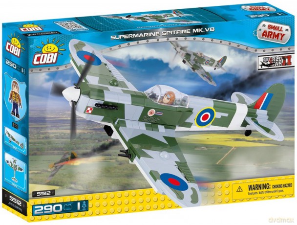 Armia Supermarine Spitfire Mk VB - myśliwiec brytyjski [KLOCKI]