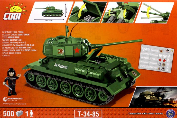 Armia World of Tanks T34/85 [KLOCKI]
