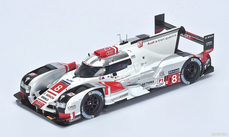 Audi R18 e-tron Quattro #8 L. Di Grassi/L. Duval/O. Jarvis 4th LMP1 Le Mans 2015