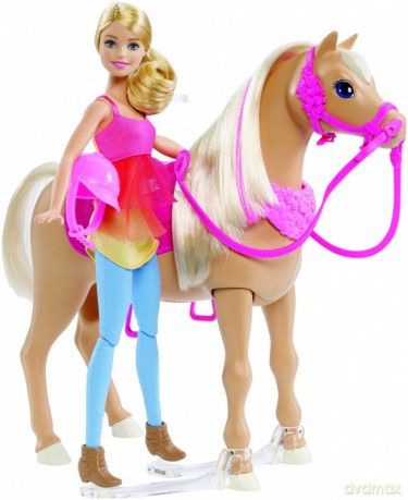 BARBIE Tańczacy Koń i lalka