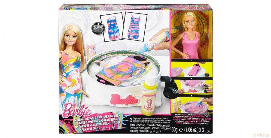 BARBIE Zestaw Zakręcone wzory z lalką