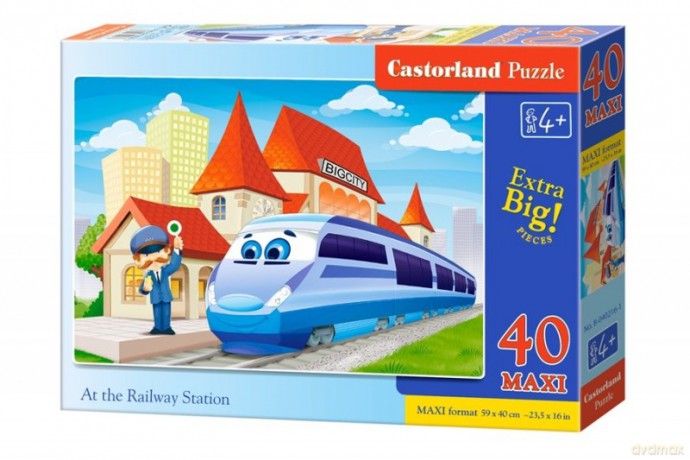 CASTOR 40 el. MAXI Na stacji kolejowej [PUZZLE]