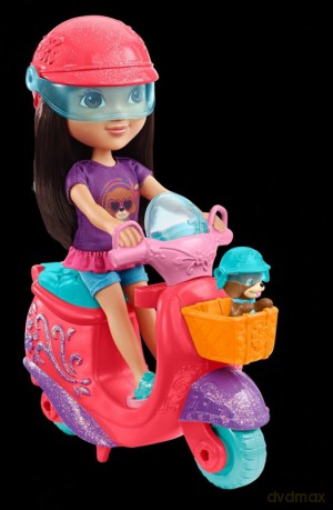 Dora i piesek przygoda na skuterze