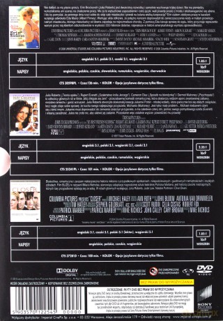 Gwiazdy kina: Julia Roberts - Erin Brockovich / Mój chłopak się żeni / Bliżej BOX [3DVD]