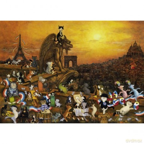 HEYE 1000 el. Koty w Paryżu [PUZZLE]