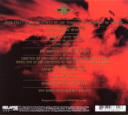 Nile: Annihilation Of The Wicked [CD]